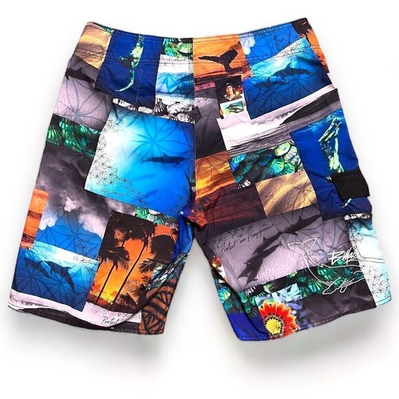Billabong Dave Rastovich Protect Our Playground Board Shorts Boardies, Size 33 - Picture 2 of 8